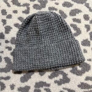 Express Heather Gray Knit Beanie